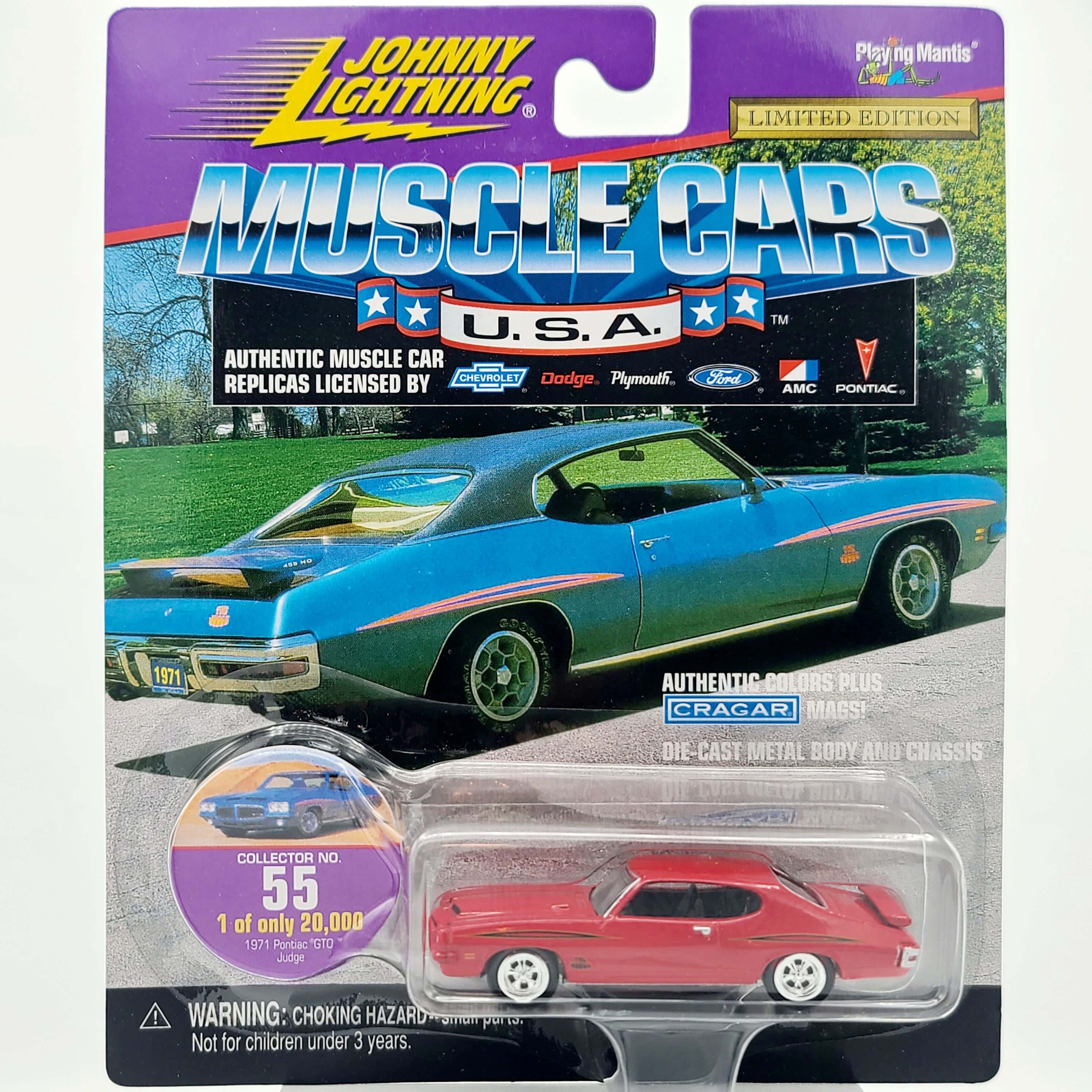 Johnny Lightning '71 Pontiac GTO Judge #55 - 1:64 (1999 Muscle Cars USA)